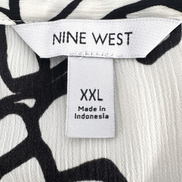 NWT Nine West Ruffle Sleeveless Blouse, Size XXL - Picture 12 of 13